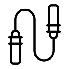 skipping rope line icon