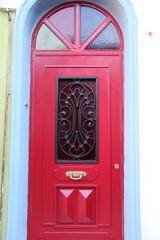 red door in the old house