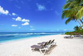 palm beach chaise longue caribbean sea
