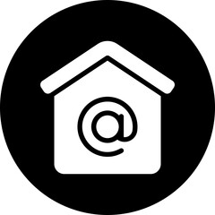 house glyph icon