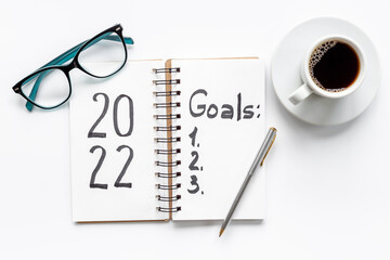 New year goals plan - inspirational and motivating concept