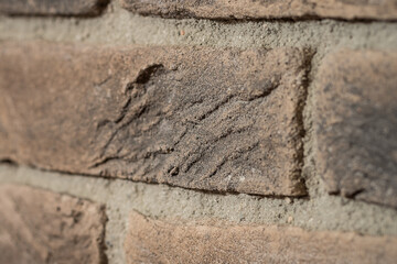 close up of a brick