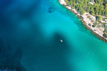 Beach on the island Hvar- Grebišće sandy beach at Jelsa