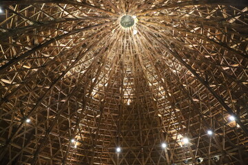 ceiling of the church