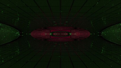 3d illustration of swirl 4K UHD dark tunnel