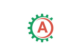 this is a creative A letter rounded icon design