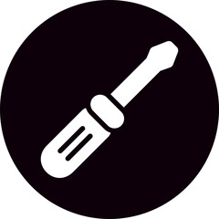 screwdriver glyph icon