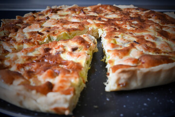 Tarte Saumon Poireaux