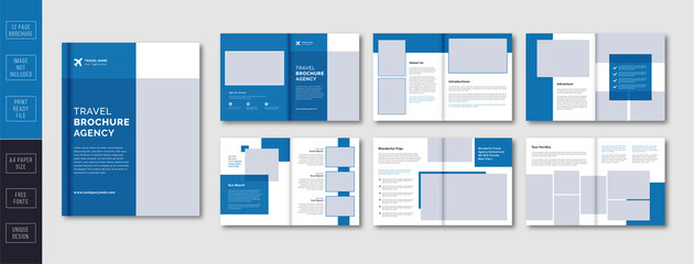 Travel brochure design template