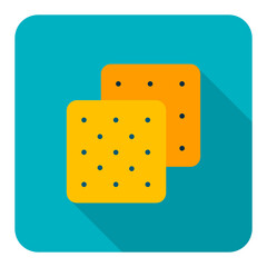 Cookie vector icon. Fast food sign