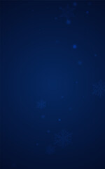 Fototapeta na wymiar Gray Snowflake Vector Blue Background. Winter