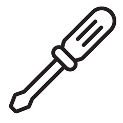 screwdriver line icon