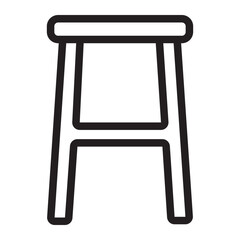 Stool Stand line icon