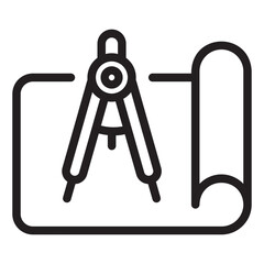 Blueprint line icon