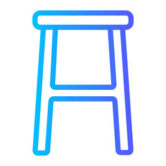 Stool Stand gradient icon