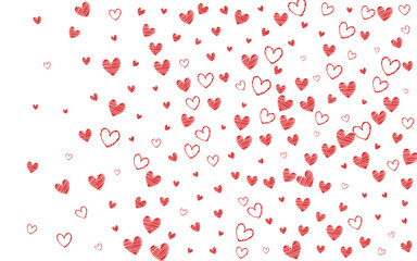 Red Papercut Vector White Backgound. Valentine