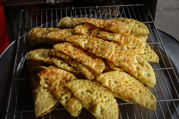 Banh Xeo, a popular vietnamese dish that is also called sizzling pancakes