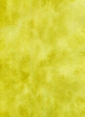 Abstract vertical watercolor textured yellow-green background, banner, effect, painting canvas