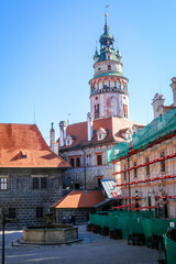 Obraz premium Views from the town of Cesky Krumlov, Czech Republic