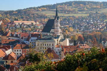 Fototapeta premium Views from the town of Cesky Krumlov, Czech Republic