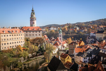 Obraz premium Views from the town of Cesky Krumlov, Czech Republic