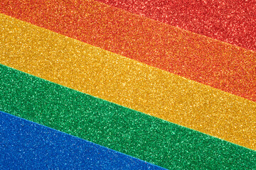 Are Plane Of Rainbow Color Glitter Background