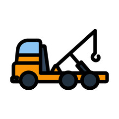 Naklejka premium Car Towing Truck Icon