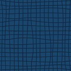 Curvy net vector seamless pattern. Wavy geometry ornament repeated grid.