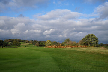 landscape with a house in the background