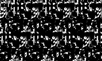 mesmerizing op-art style black unique patterns