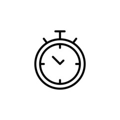 Clock icon vector illustraion. Time symbol