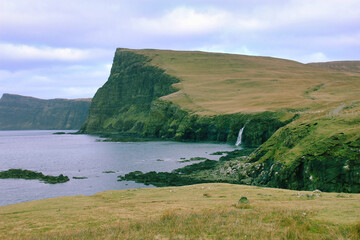 cliff shoreline of the isle of skye