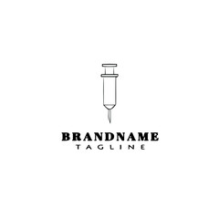 injection logo icon cartoon design vector illustration