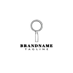 magnifying glass logo icon design template illustration