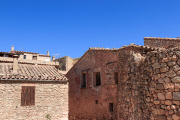 Fototapeta premium Siurana - old village in Spain - stone constructions