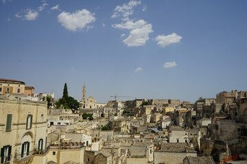 Fototapeta na wymiar View on the Matera stones, Basilicata - Italy