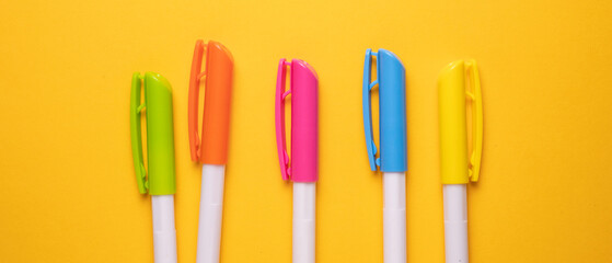 Close up of Color pens