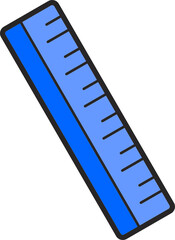 ruler isolated on white background