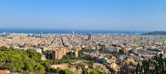Fototapeta na wymiar Vistas de Barcelona