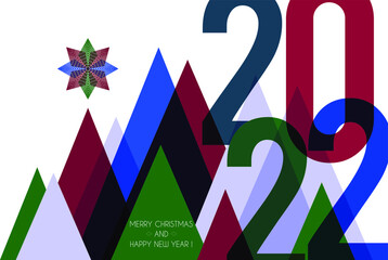 Christmas and New Year banner. Minimalism style. - 475369316