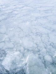 ice patterns on the lake