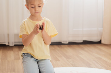 Child training tactile system with relief cone.