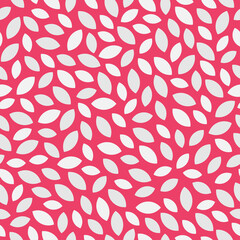 Pink geometric seamless pattern. Seamless pattern with abstract leaves or flower petals.