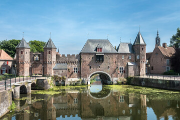 Fototapeta premium The Koppelpoort (1380) in Amersfoort, Utrecht Province, The Netherlands