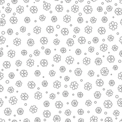 Printed roller blinds Small flowers Cute hand drawn small flowers seamless pattern. Little flowers background. chamomile. Doodle art for simple design