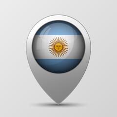 EPS10 Vector Patriotic background with Argentina flag colors.