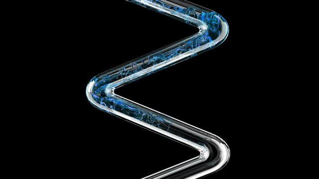 Glass chemical pipe blue liquid Medical science 