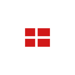 Dansk flag dannebro / danish flag - obrazy, fototapety, plakaty