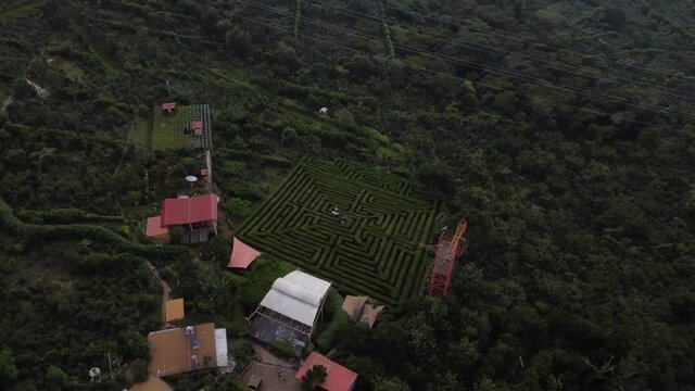 A beautiful view of Apaneca city located on the Ruta de las Flores in El Salvador