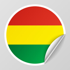EPS10 Vector Patriotic background with Bolivia flag colors.